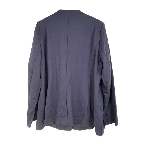 Lane Bryant Navy Blue Collarless Bryant Blazer Size 20 Goldcrest Buttons RS10276 - Picture 3 of 13